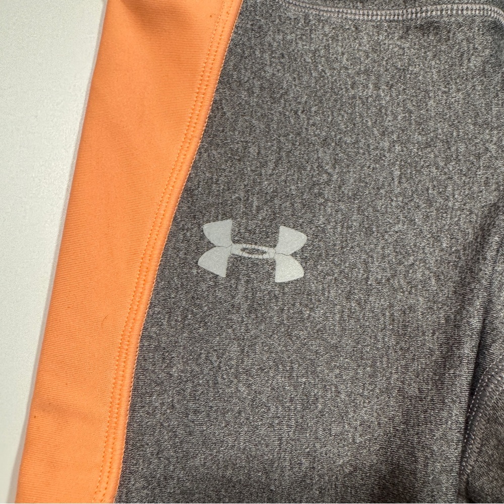 Under Armour Women's Charcoal‎ and Orange Leggings Size Small - Picture 5 of 15